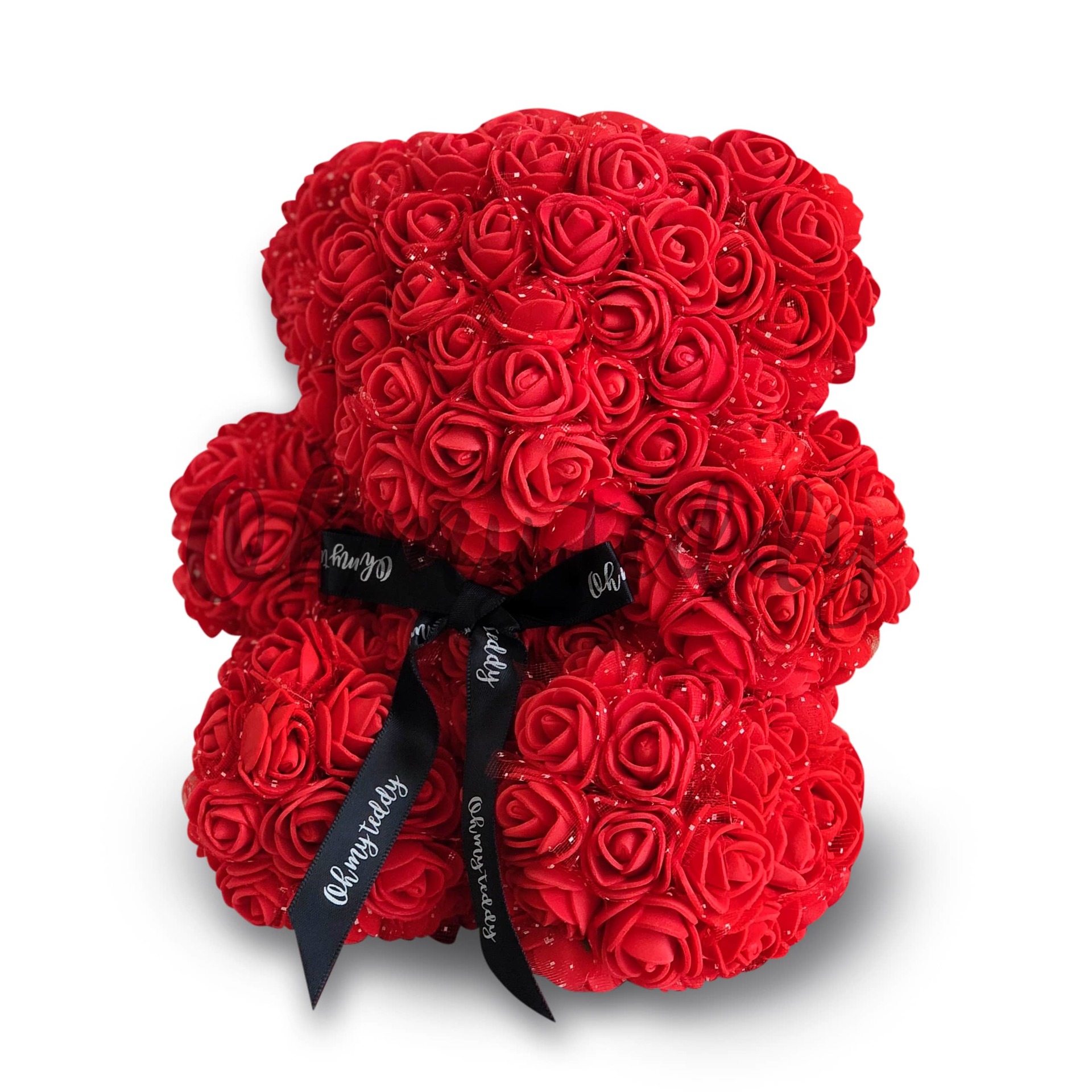 Мишка из роз Red (25 см)