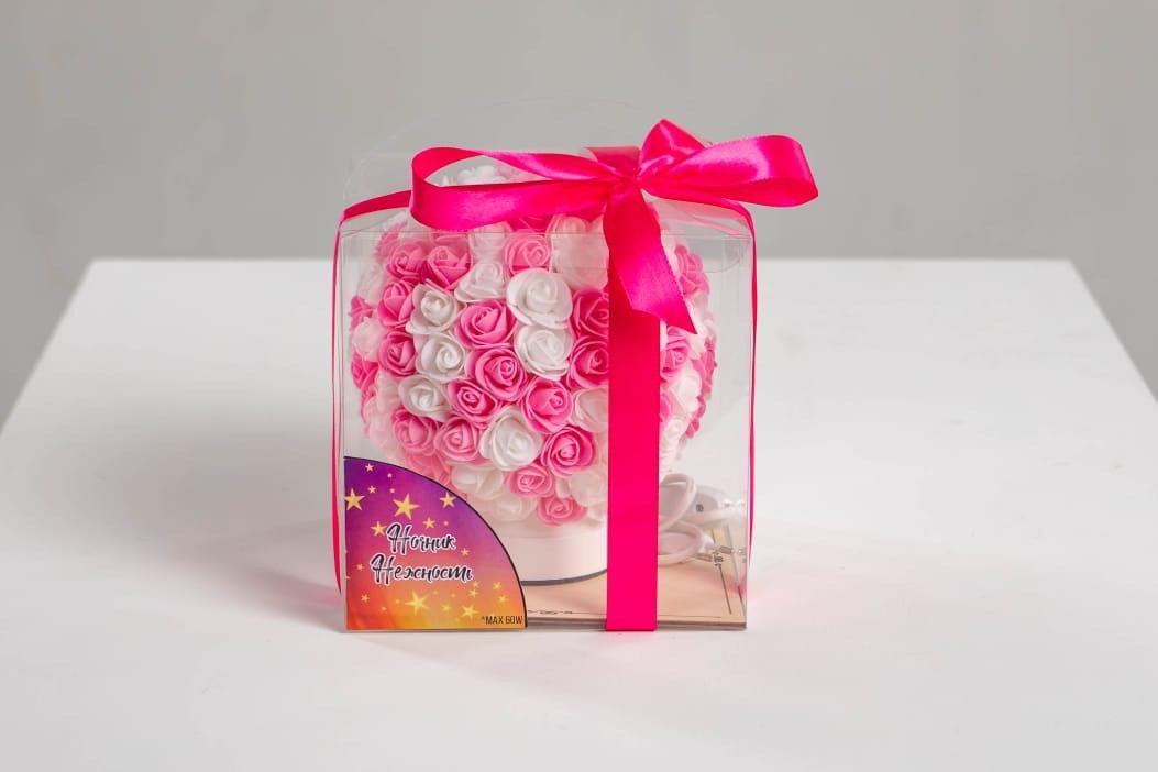 Светильник из роз Розовый