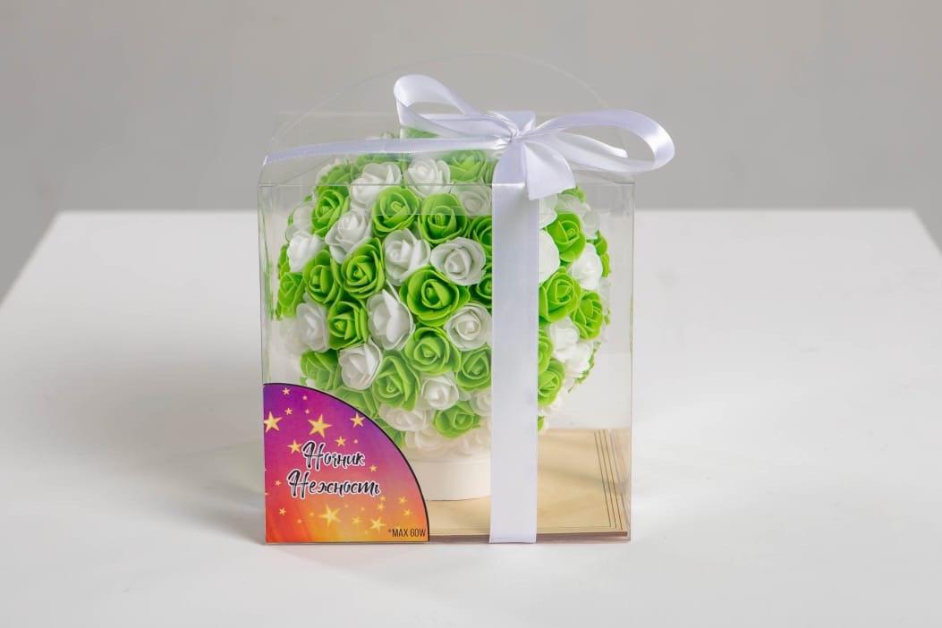 Светильник из роз Зеленый