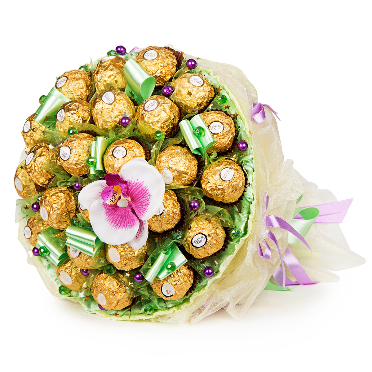 Букет из конфет "Орхидея"
