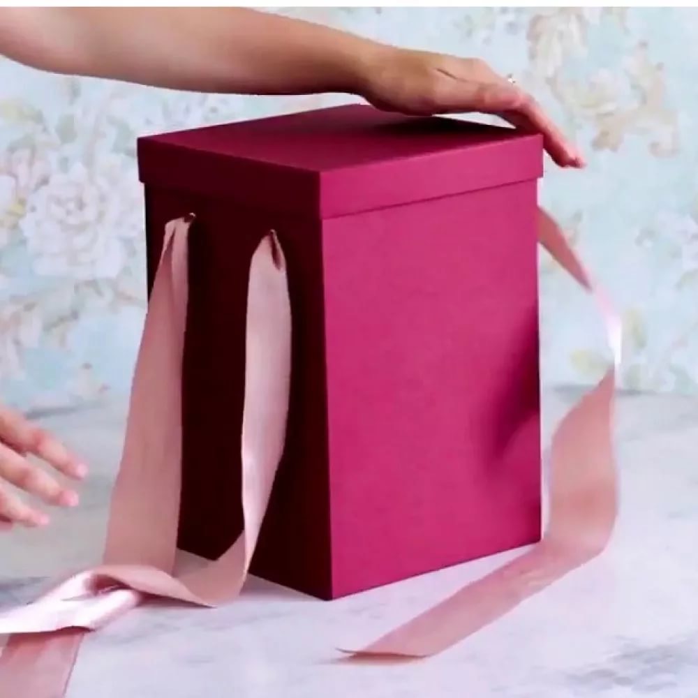 Коробка распадающаяся для Розы в колбе