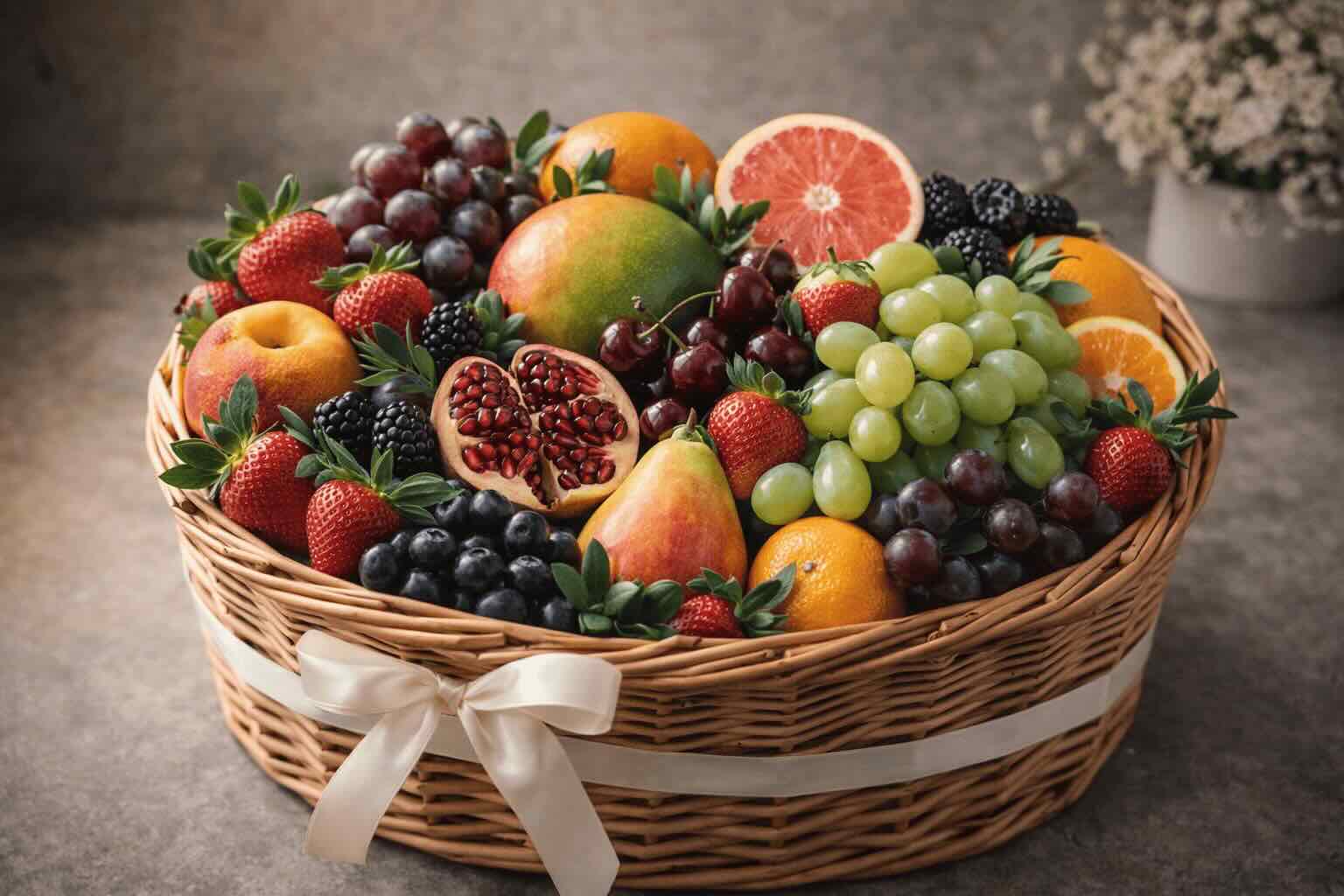 Корзины с фруктами